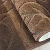 Badteppich Set 3-TLG. Braun/Beige Leaves - rutschfest & Produktbild-Vorschau 6