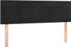 Kopfteile Schwarz 144x5x78/88 cm Samt Produktbild-Vorschau 1