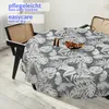 Tischdecke Wachstuch Premium Blumen Grau Robust Produktbild-Vorschau 2