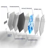 DEQORI Glasbild Echtglas 55x48 cm 'Zweifarbiger Qualm' Produktbild-Vorschau 7