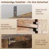 IRONCK, knihovna, hnědá, úzká, 8 polic, rozměry 23,6 x 30 x Náhled obrázku produktu 4