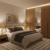 Relaxdays Tischlampe, Metallfuß, Stoffschirm, E27, HxD: Produktbild-Vorschau 3