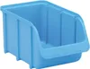 A blue plastic storage bin is shown from a slightly elevated side angle against a white background. Anteprima dell’immagine prodotto