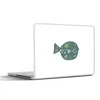 MuchoWow® Laptop Aufkleber Sticker Cover Fisch - Grün - Produktbild-Vorschau 1