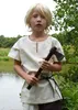 Kinder Mittelalter-Tunika Linus, kurzarm, natur - Ritter Produktbild-Vorschau 1