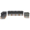 8-tlg. Garten-Lounge-Set Poly Rattan und Eukalyptusholz Produktbild-Vorschau 2