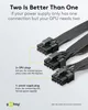 Goobay Netzteil-Kabel 8-Pin-Stecker auf Dual 6+2-Stecker Produktbild-Vorschau 4