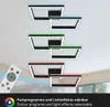 A ceiling light fixture with multiple illuminated frames, showing different color options and a remote control. Anteprima dell’immagine prodotto