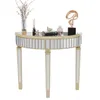 A mirrored console table with decorative items on top, presented on a white background. Produktbild-Vorschau