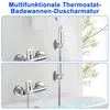 Badewannenarmatur mit Duschthermostat, Mischbatterie mit 2 Produktbild-Vorschau 5