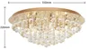 Lindby Deckenleuchte Gillion, 8-flg., gold, Kristall, Ø Produktbild-Vorschau 6