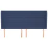 vidaXL Kopfteil mit Ohren Blau 163x23x118/128 cm Stoff Produktbild-Vorschau 3