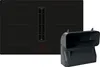 A black induction hob with an integrated extractor fan and a separate black accessory are shown against a white background. Produktbild-Vorschau