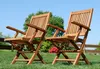 ALEOS. 2x echt Teak Holz Klappsessel Gartensessel Produktbild-Vorschau 8