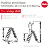 Hailo D60 StandardLine Alu-Doppelstufenleiter - 2x5 Stufen Produktbild-Vorschau 5