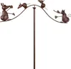 Metall Gartenstecker Katze und Mäuse - Deko-Figur auf Produktbild-Vorschau 1