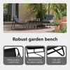 vidaXL Meubles de jardin avec coussins 2 pièces Noir 60,5 x Voir les images du produit 5