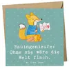 Mr. & Mrs. Panda Grußkarte Bauingenieur Held - Meeresbrise Produktbild-Vorschau 1