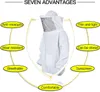 Professionelle Imkerjacke, Bienenzucht Schleier Imkeranzug Produktbild-Vorschau 3