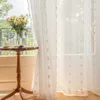 Vorhang Voile Weiß Boho mit Pompom Halbtransparent Vorhänge Produktbild-Vorschau 9