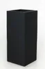 VIVANNO Pflanzkübel Fiberglas BLOCK Säule, Anthrazit matt - Produktbild-Vorschau 8