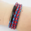 Lederkette Lederband Herren Halskette Rot Blau 17-100 cm Produktbild-Vorschau 3