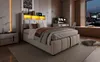 Cama tapizada de 90 x 200 cm con iluminación LED y puerto Vista previa de la imagen del producto 10