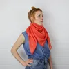 Baumwolltuch - rot - blutorange Lurex silber - Produktbild-Vorschau 7