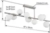 Globo Lighting Deckenleuchte Metall Nickel matt, 9x G9 LED Produktbild-Vorschau 7