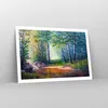 Poster - Poster ohne Rahmen - Wiese Wasser Baum - 91,5x61 Produktbild-Vorschau 7
