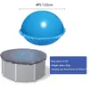 An inflatable pool cover pillow and a pool covered with a tarp. Produktbild-Vorschau