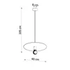 Hanglamp FLAVIO, zwart, merk Sollux Lighting, model SL.0853 Productafbeelding-voorbeeld 9