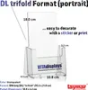 Prospekthalter DIN Lang aus transparentem Polystyrol, Produktbild-Vorschau 4