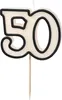 Candela di compleanno numero 50 numero candela 5,5 cm Anteprima dell’immagine prodotto 1
