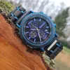 Holzwerk BALVE Herren Holz & Edelstahl Chronograph, Uhr mit Produktbild-Vorschau 6