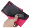 A hand is holding a pink phone case open, revealing the black interior where a phone would be placed. Produktbild-Vorschau