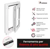 Finestra Framex per cantina Finestra in PVC Bianco Anteprima dell’immagine prodotto 4