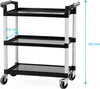 TECHNICA Servierwagen 3-Ebenen Polypropylen | 1020×500×950 Produktbild-Vorschau 2