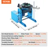 A blue welding turntable with specifications shown below. Produktbild-Vorschau