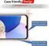 A smartphone screen displaying a colorful abstract background, with callouts pointing to the screen. Produktbild-Vorschau