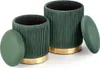 Ensemble de 2 poufs Monty Voir les images du produit 2