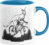 Känguru fährt Fahrrad Tasse Geschenk Lustig Motivation Produktbild-Vorschau 1