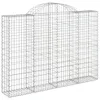 Gabionen mit Hochbogen 14Stk. 200x30x140/160cm Verzinktes Produktbild-Vorschau 3