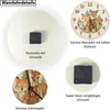 Waldtiere Aquarellstil Wanduhr aus Alu für Tierliebhaber Produktbild-Vorschau 4