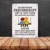 Wahre Freundschaft Metallschild mit Freunde Motiv Leben Produktbild-Vorschau 4