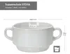 set di 6 ciotole per zuppa Stiva 250ml in porcellana bianca Anteprima dell’immagine prodotto 5