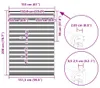 vidaXL Tenda a rullo doppia bianca 155x200 cm Larghezza Anteprima dell’immagine prodotto 7