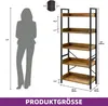 YITAHOME Bücherregal 5 Ebenen, Standregal Freistehend, Produktbild-Vorschau 3