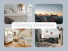 A collage of four images showing different settings: a bedroom, a campsite at sunset, a child's bedroom, and a view from inside a camper van overlooking the ocean. A text overlay reads "Vielseitig einsetzbar". Produktbild-Vorschau