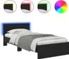 vidaXL Rama łóżka dąb czarny 90 x 200 cm materiał Podgląd zdjęcia produktu 1
